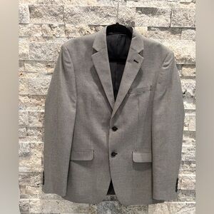 Men's Gray Blazer size 38R two button blazer, all three packets are imitation